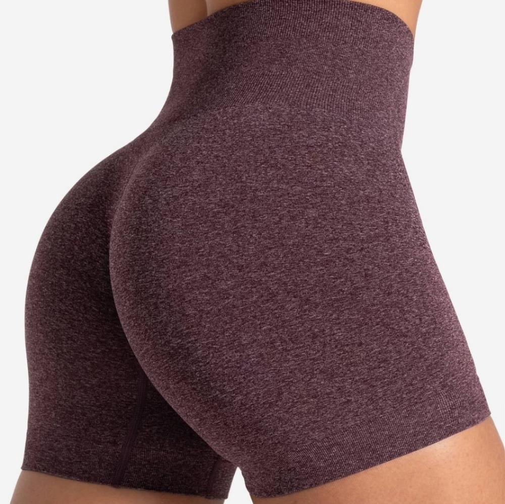 ONSET Seamless High-Waisted Women's Shorts  Cherry Marl  S
